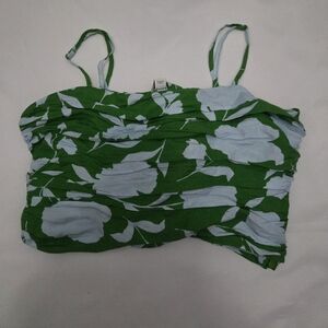 kate spade Green and White Floral Camisole